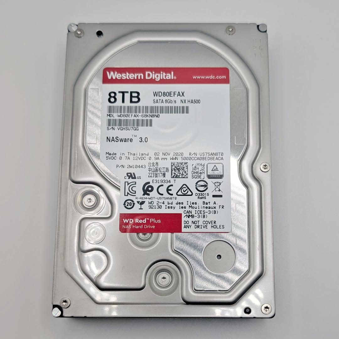 ウエスタンデジタル WD80EFAX 8TB 内蔵型ハードディスクドライブ