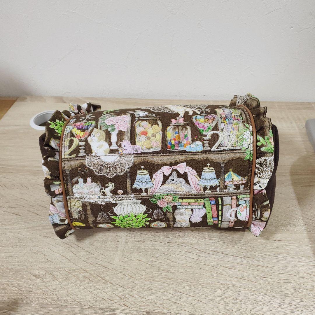 《専用》ハンドメイド 2ポケットショルダーバッグ フリルトート