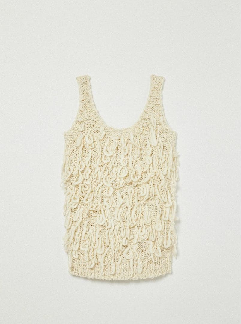 トップス Eaphi FRINGE KNIT VEST