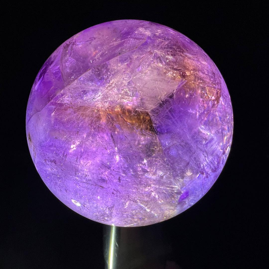 ✳️超希少 大玉✨混合パワースフィア✨レインボー アメトリン 丸玉 天然石 原石