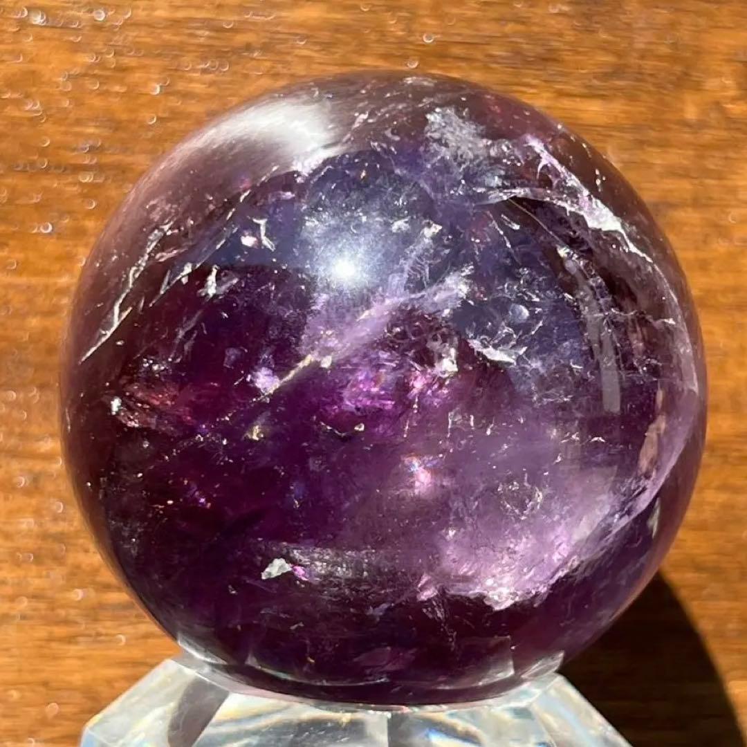 ✳️超希少 大玉✨混合パワースフィア✨レインボー アメトリン 丸玉 天然石 原石