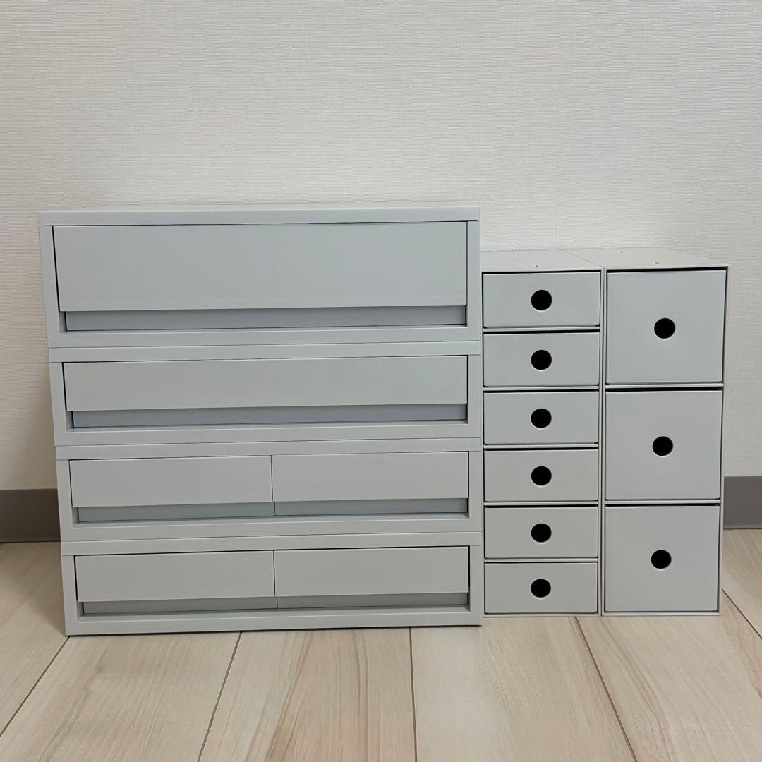 無印良品　ポリプロピレンケース6点セット