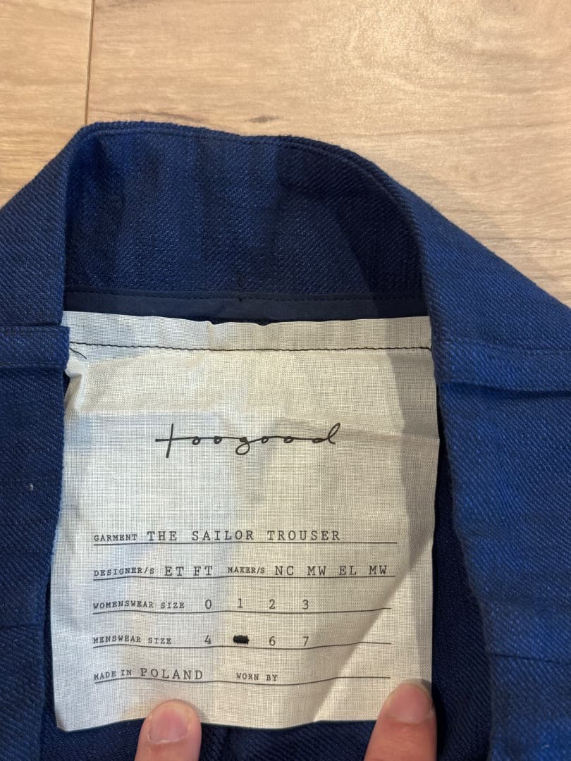 toogood デニム　インディゴ