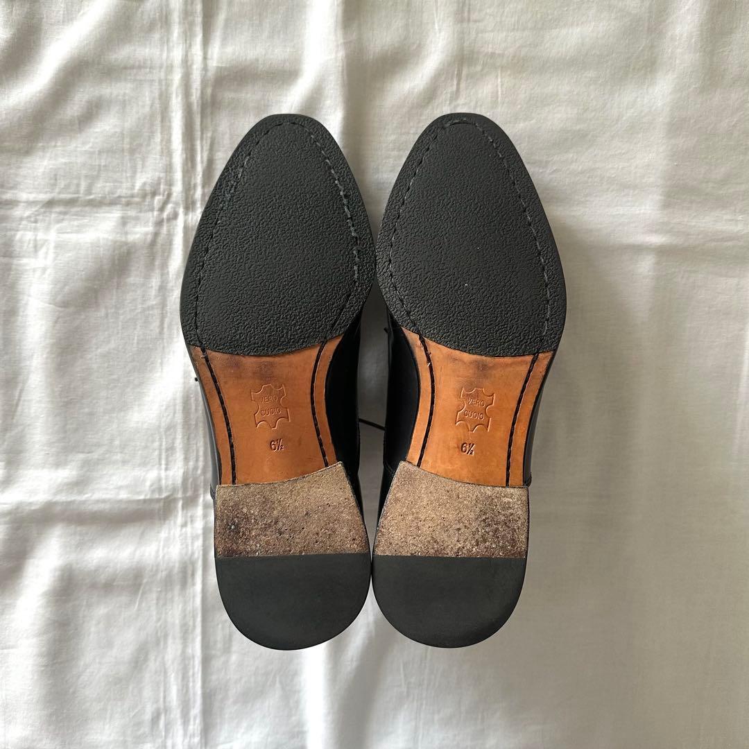 〔美品〕Cento Felina ストレートチップ 日本製 ブラック 6.5