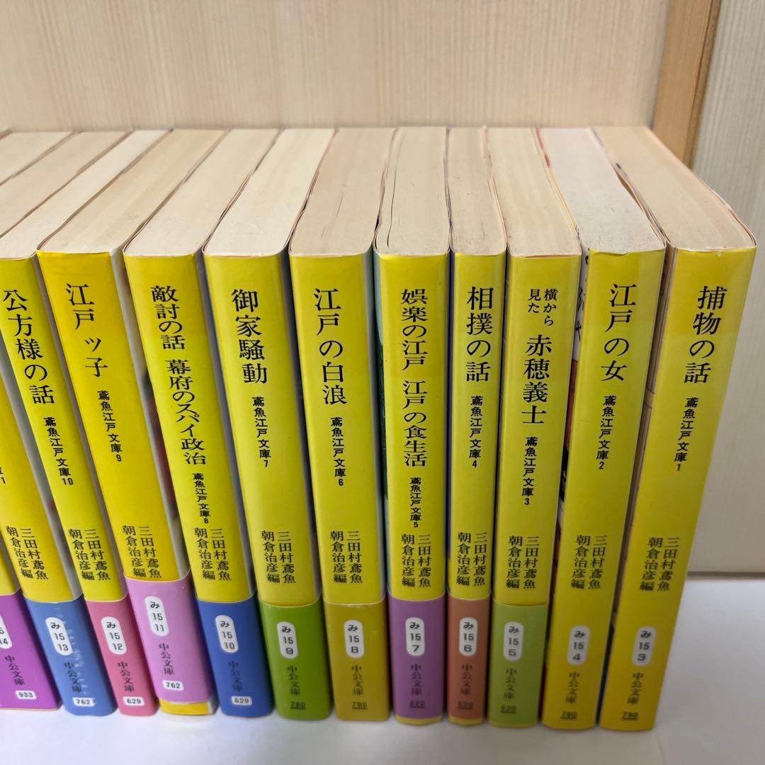 鳶魚江戸文庫　三田村鳶魚　朝倉治彦編　中公文庫　1〜36巻　別巻1・2 全38巻
