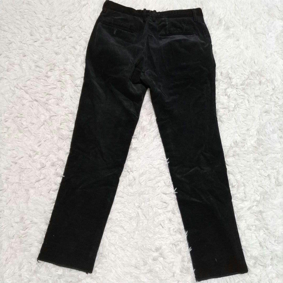 ナノユニバース　ダメリーノ　コーデュロイ　セットアップ　ブラック　L