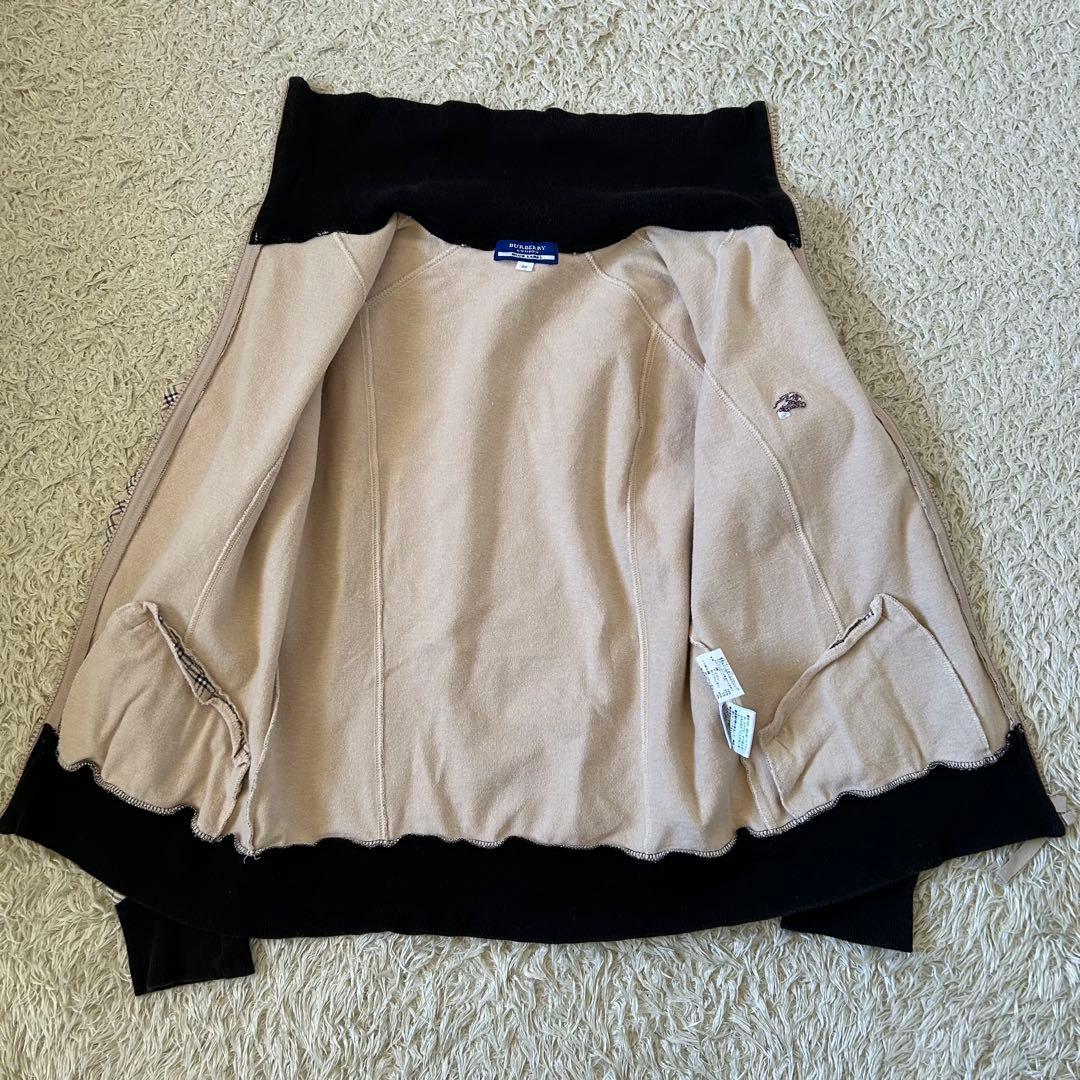 バーバリーブルーレーベル❣️トラックジャケット　ノバチェック柄　ホースロゴ刺繍