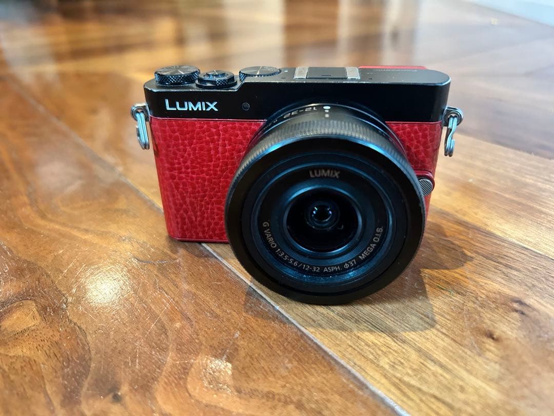 DMC-GM5 レッド12-32mm 純正別売ハンドグリップ付 EVF搭載