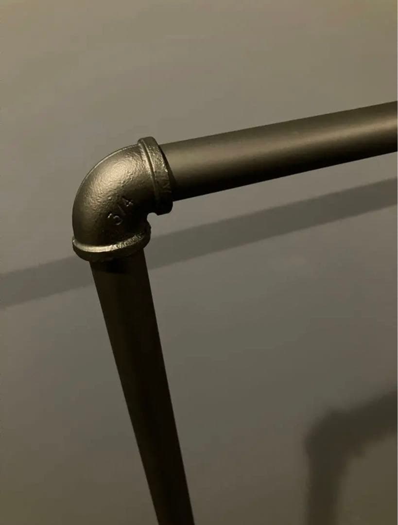 ガス管 ハンガーラック アイアン 120 パイプ 収納 什器 黒 グリーン 植物