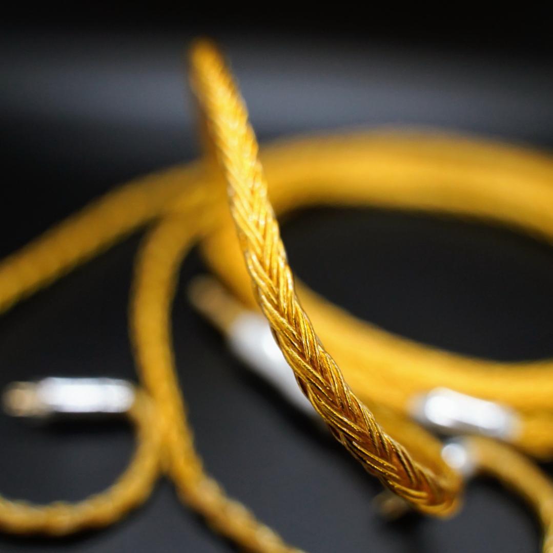 黒色部品 16芯 金メッキリケーブル アップグレード mmcx/3.5mm 標準