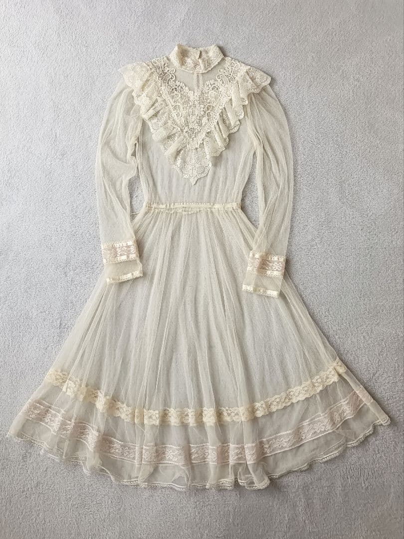 クラシカルドレス ヴィンテージワンピース ヴィクトリア ガニーサックス系