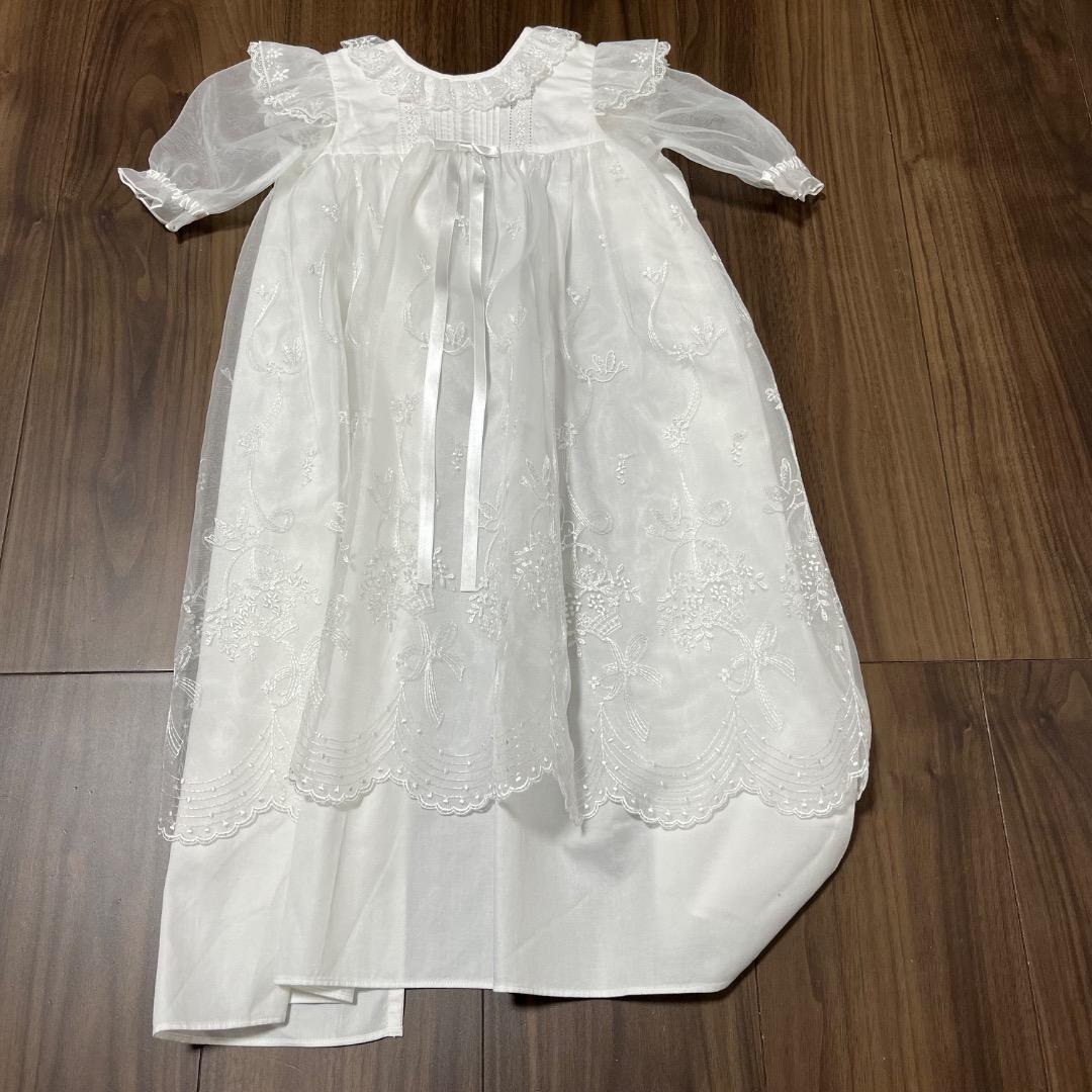 【人気】ファミリア　ベビードレス　セレモニードレス　帽子&2wayオール付き