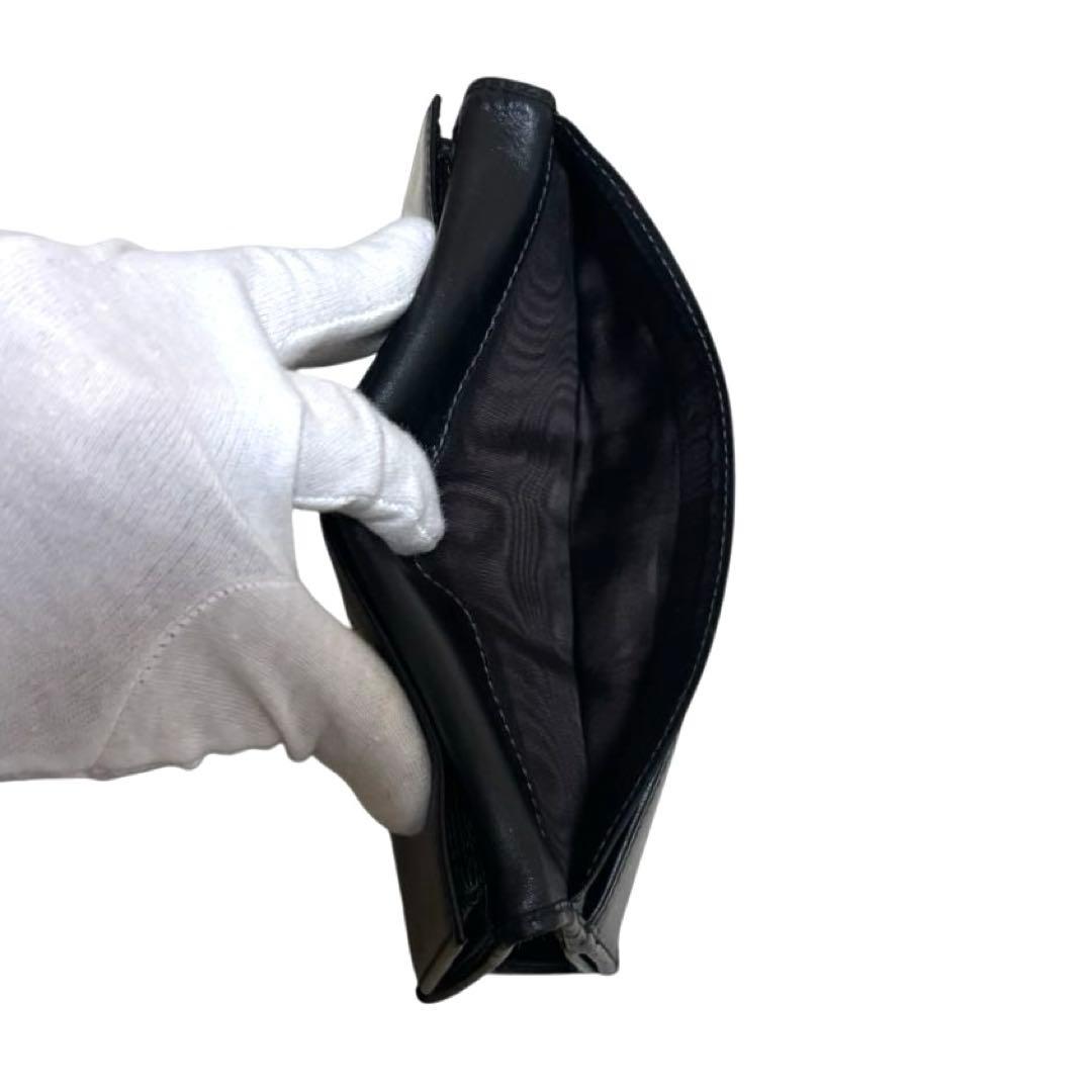 人気　グッチ　長財布　GGシマ　レザー　ブラック　GG柄　Wホック　ロゴプレート