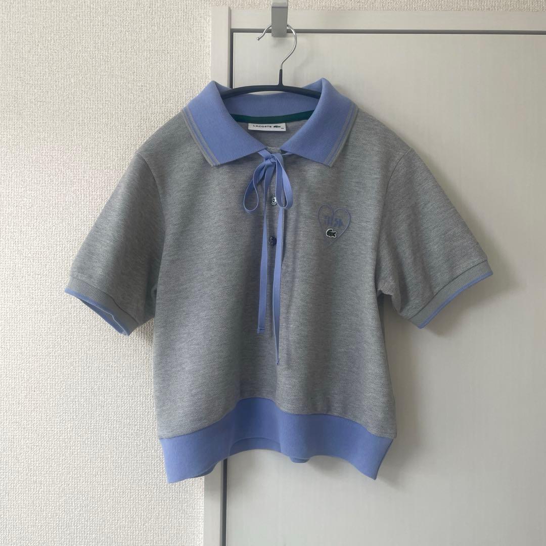 ILLIT LACOSTE アイリット　ラコステ　クロップドポロ