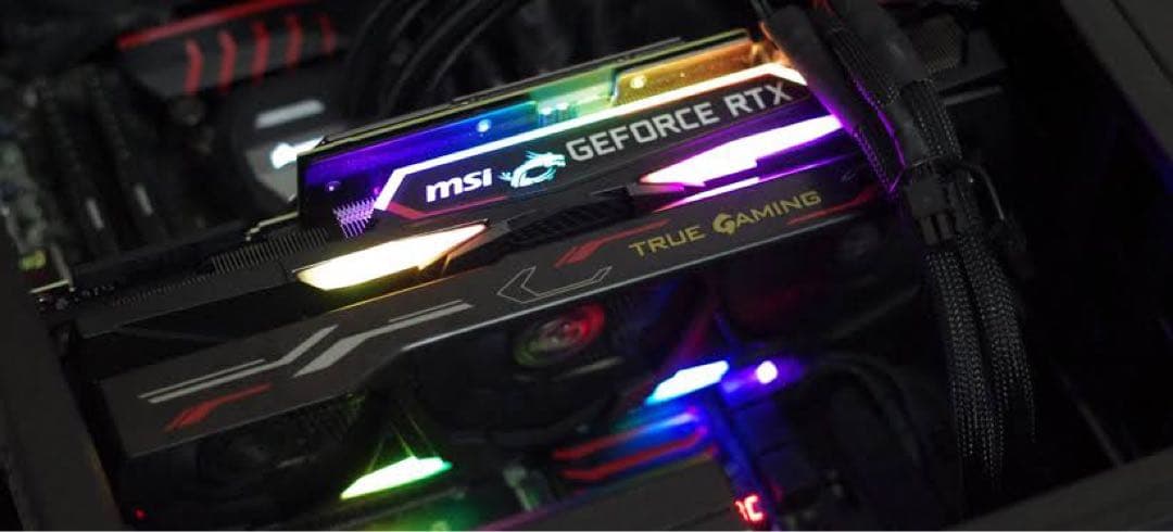 ほぼ未使用美品　MSI GeForce RTX2080 おまけRBG突っ張り棒