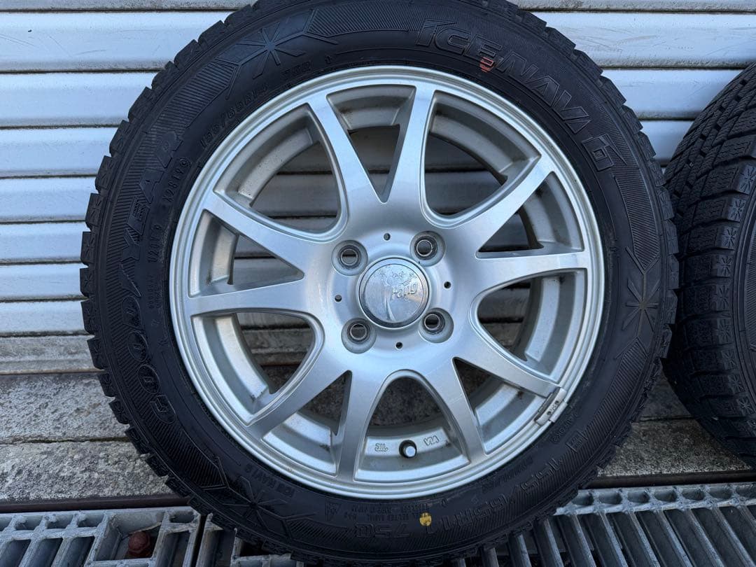 155/65R14 冬タイヤ ホイールセット 中古 4本