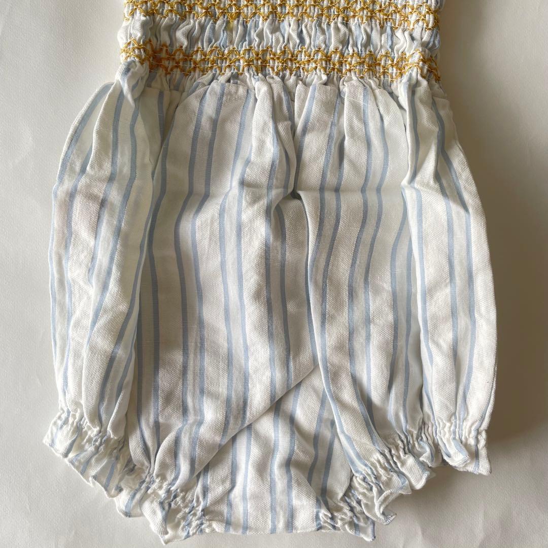 N*a様 Liilu Romper Smocked Striped 24m