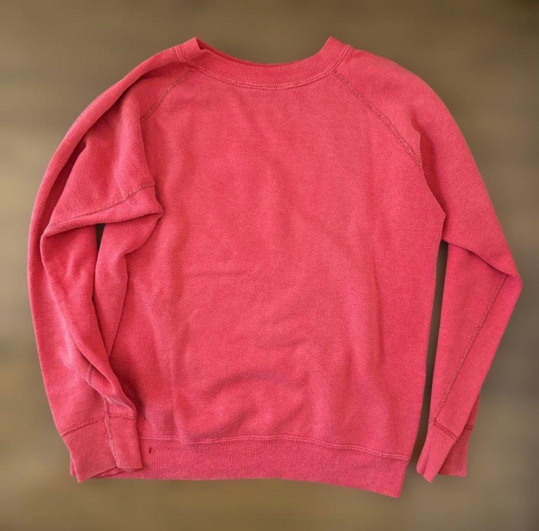 ビンスエ　チャンピオ70s バータグ　スウェットトレーナー　赤色champion