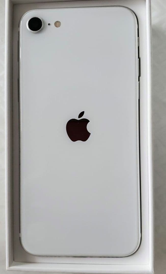【美品】　 iPhone SE 第2世代 128GB ホワイト MXD12J／A