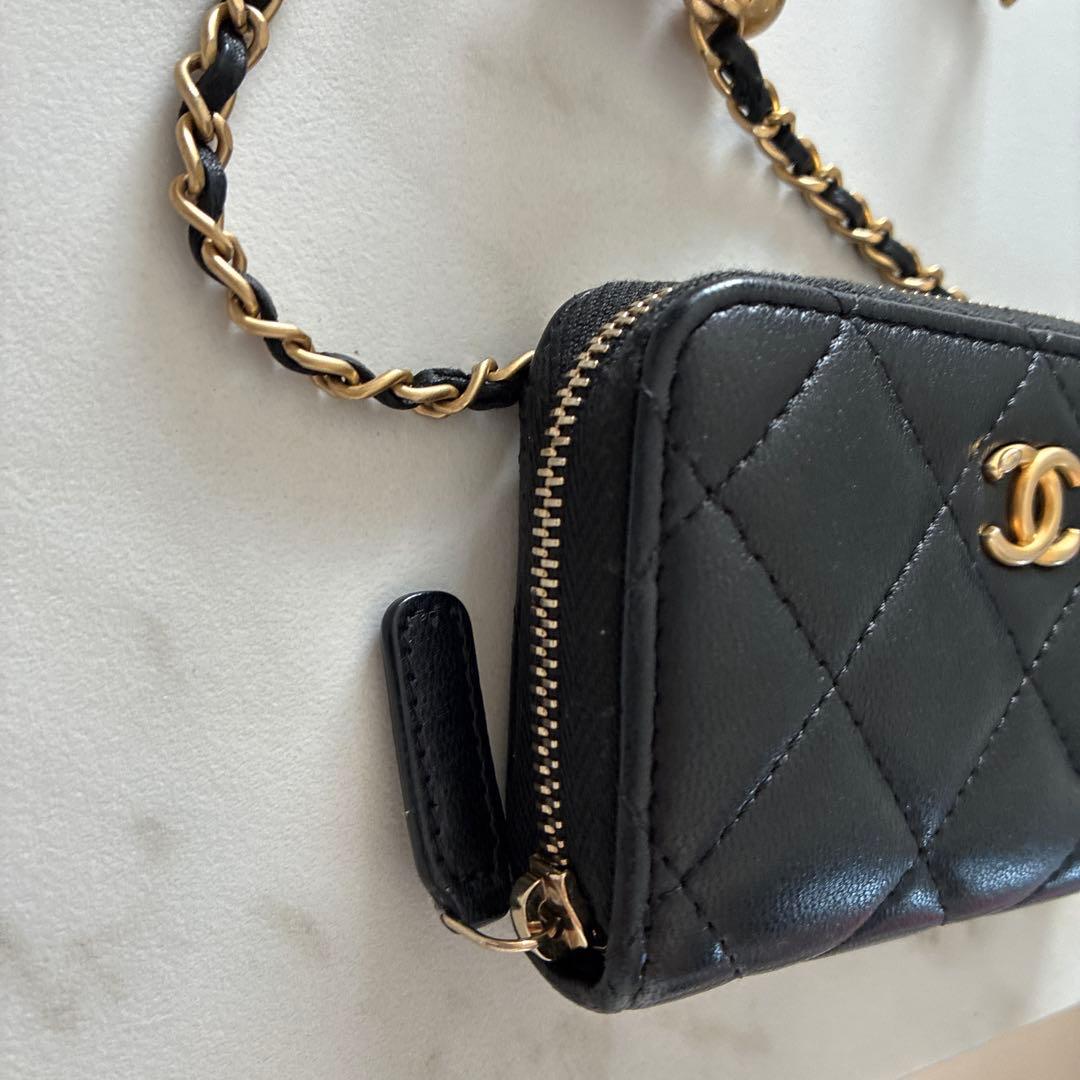 チ*エ様 美品　CHANEL シャネル　ミニミニマトラッセ　チェーンウォレット