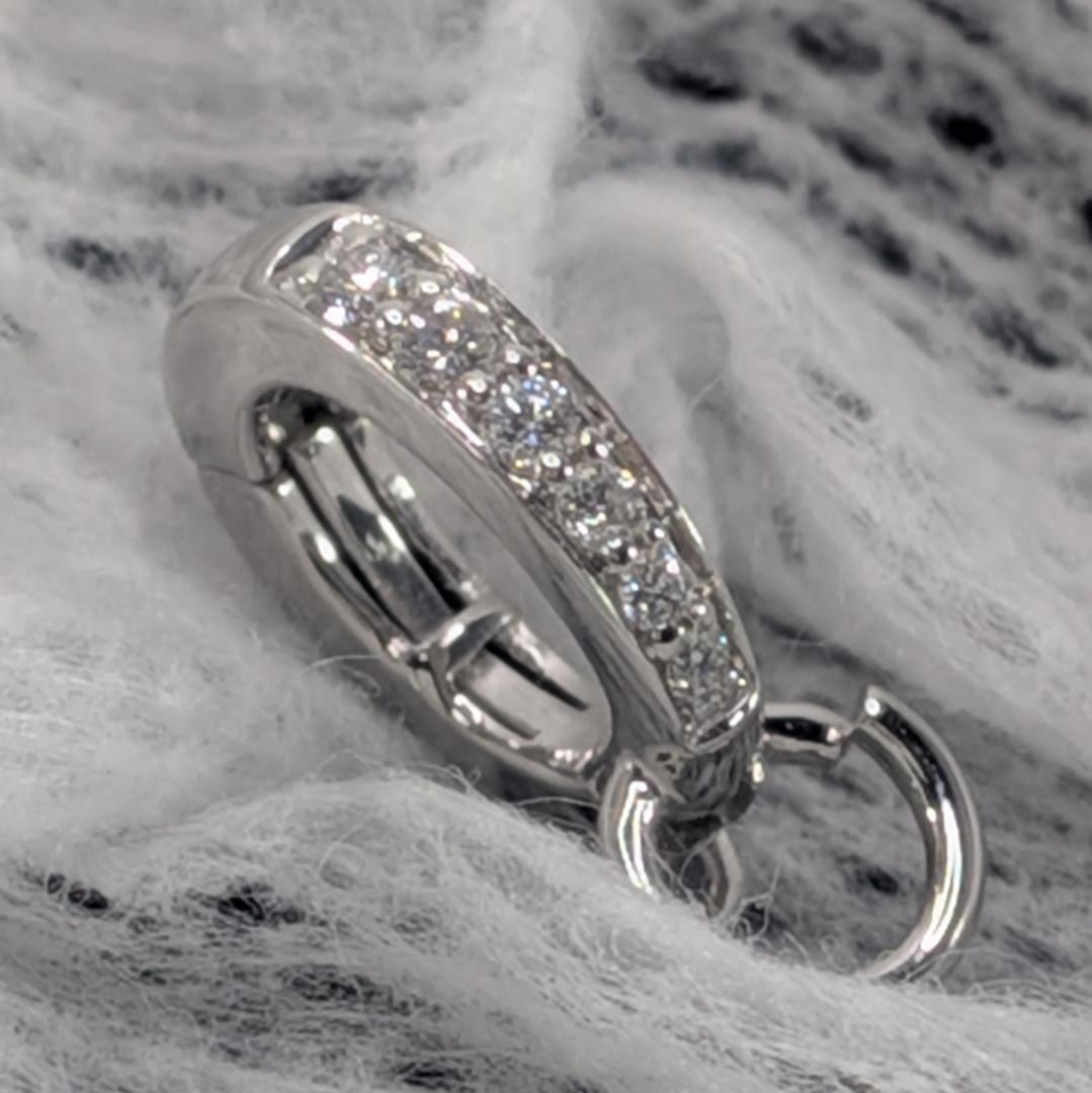 K18WG ダイヤモンド チャーム用ペンダントトップ