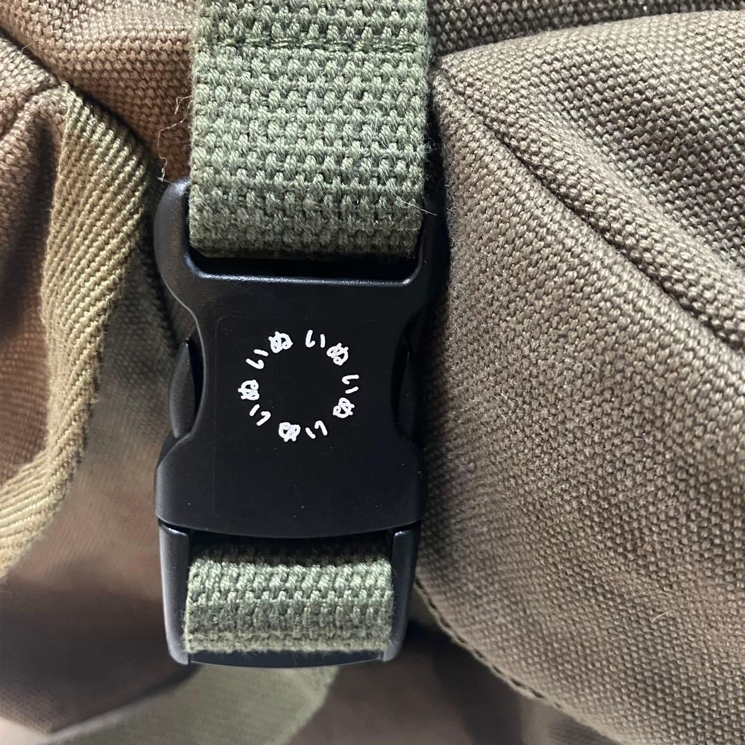 CUNE 帆布のミリタリーリュック うさぎ カーキ A4 大容量 バックパック