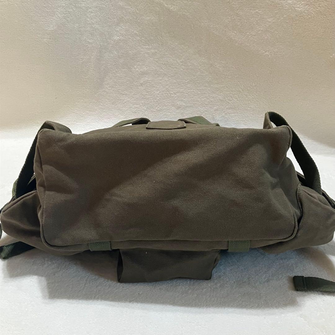 CUNE 帆布のミリタリーリュック うさぎ カーキ A4 大容量 バックパック