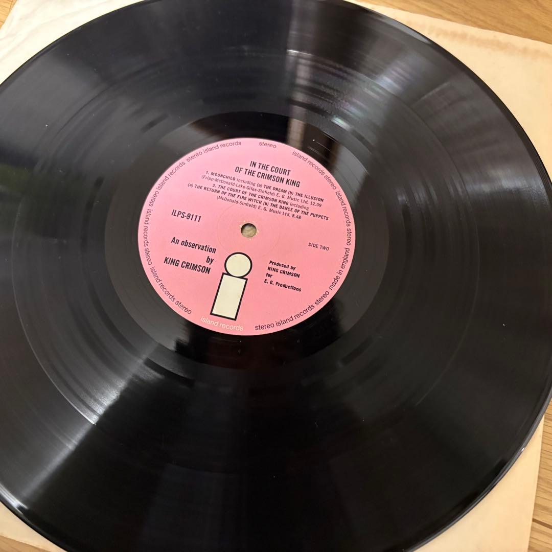 【メガレア超美盤！】キングクリムゾン/宮殿　UKオリジ　ピンクiレーベル！