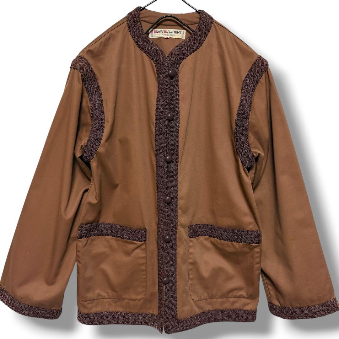 1977/イブサンローランリブゴーシュ/ノーカラー/イブニングジャケット