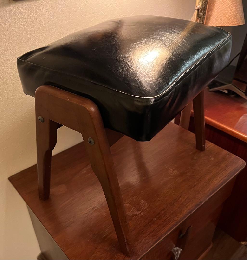 富士ファニチア　オットマン　スツール　ミッドセンチュリー　北欧　難あり
