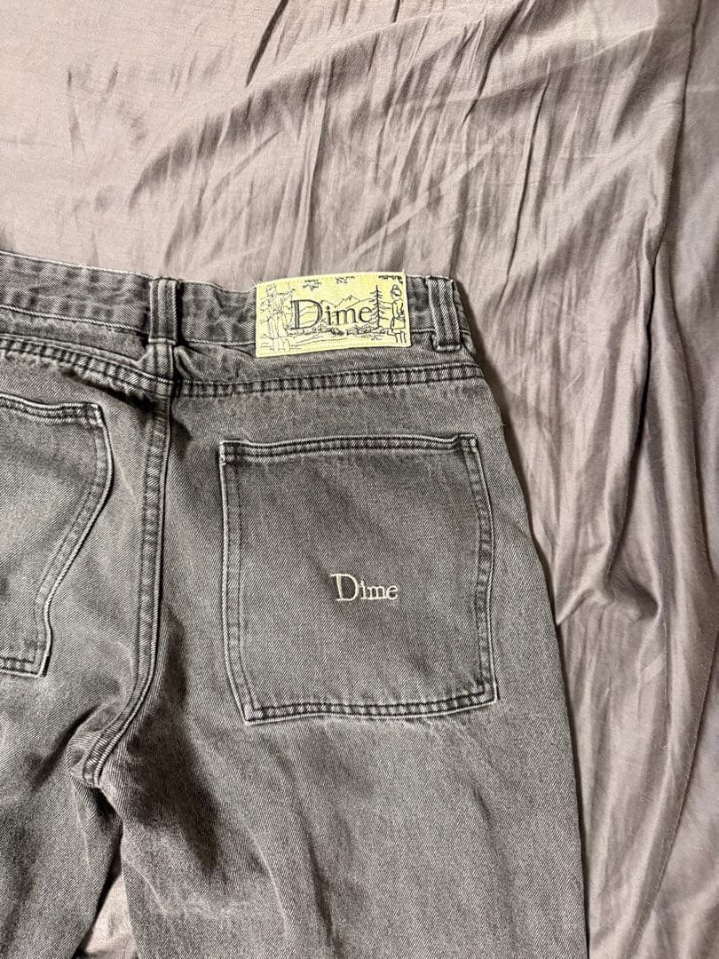Dime グレー デニムパンツ