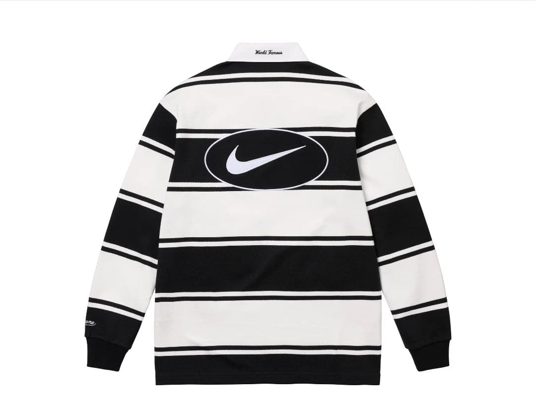 トップス Supreme x Nike Stripe Rugby \"Black\"