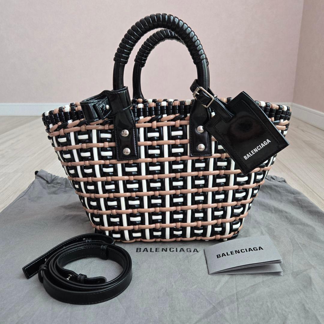 日本限定✨バレンシアガ ビストロ XS バスケット バッグ 2way エナメル
