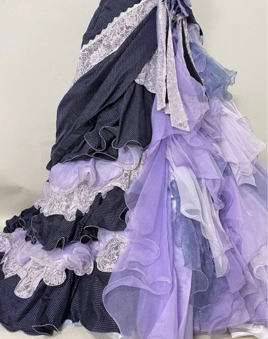 希少✨大人気✨上戸彩 AYA UETO カラードレス 7〜13号　披露宴 紫