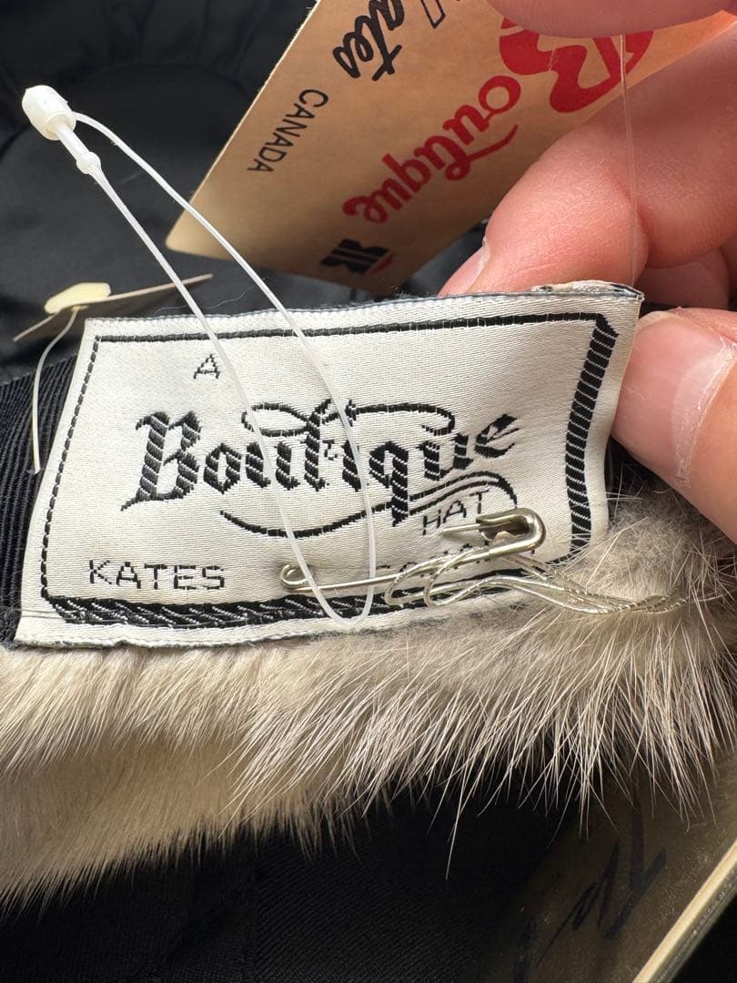 もふもふ　製　ミンク　リアルファー　ベレー帽