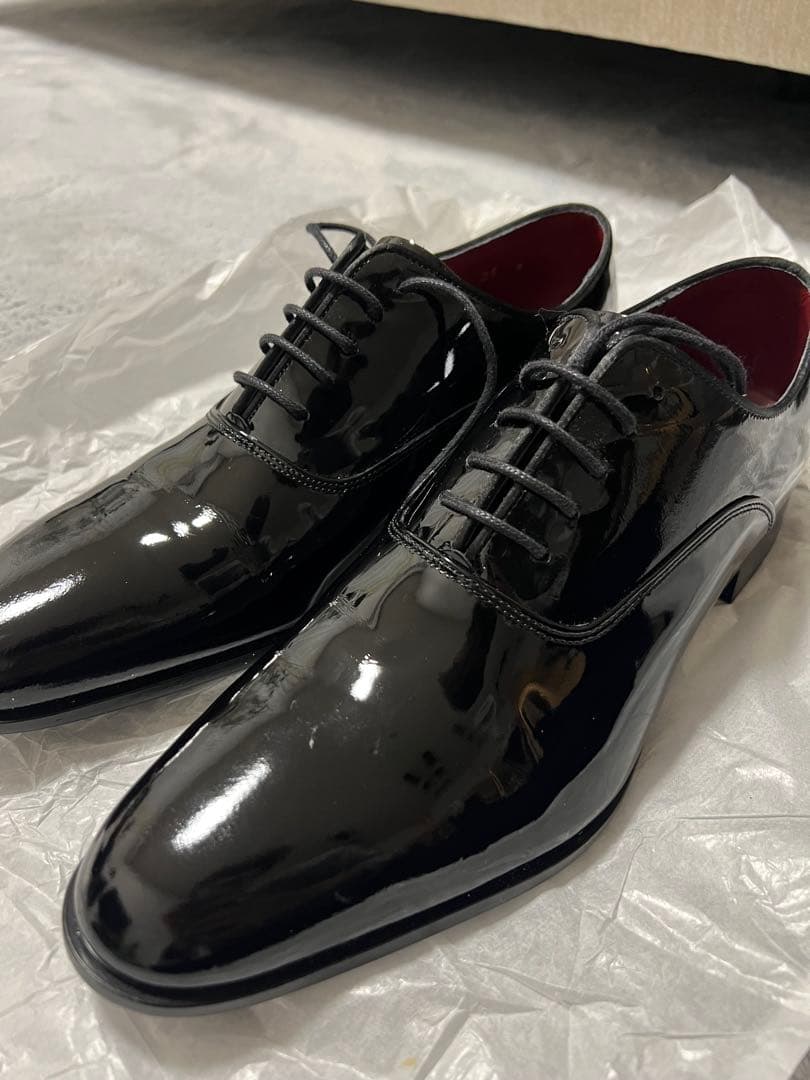 REGAL プレーントウ　ブライダルシューズ　エナメル