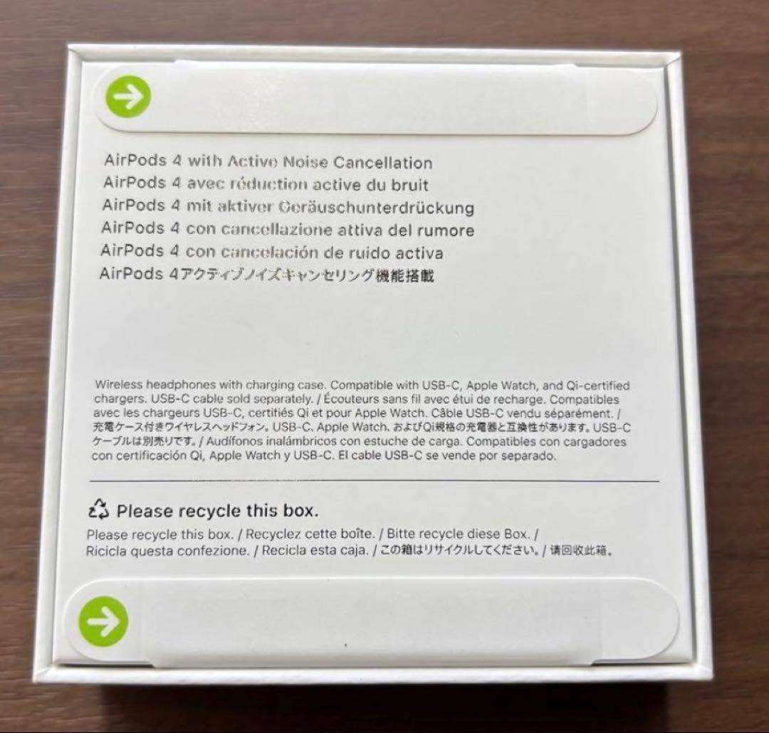 AirPods 4 本体 アクティブノイズキャンセリング新品未開封