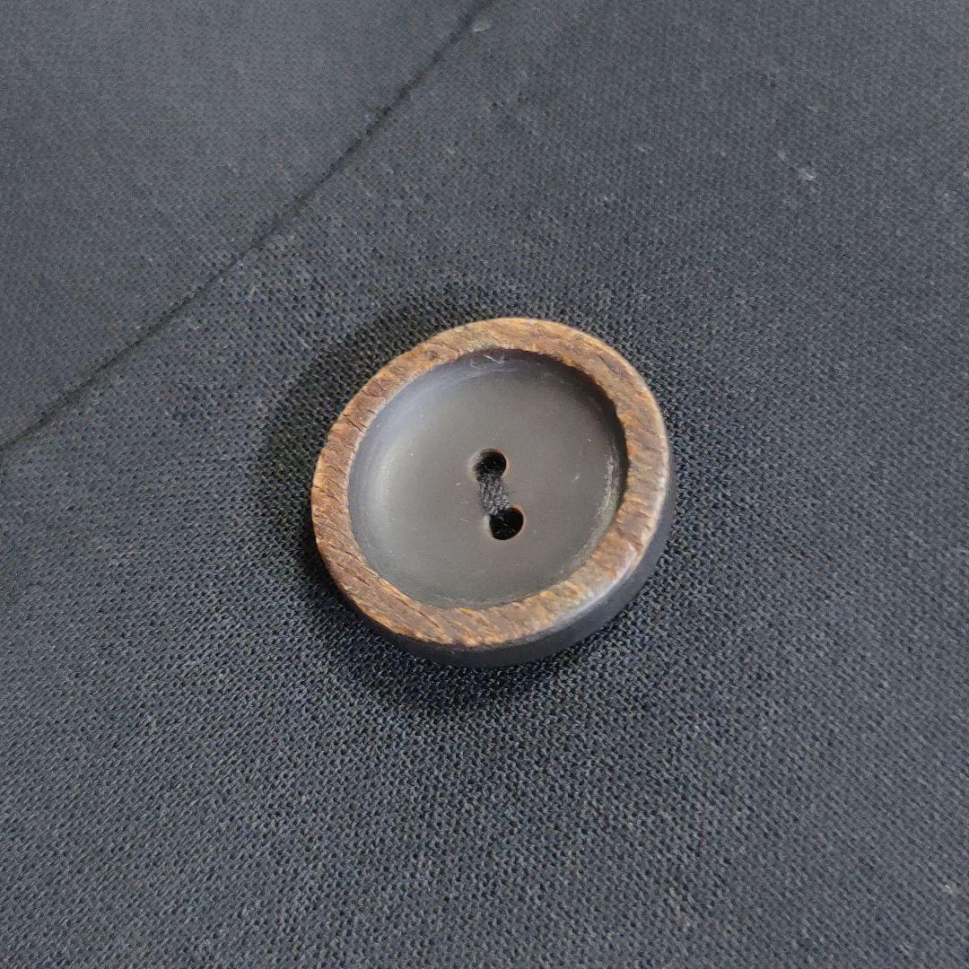 美品✨FOXEY　ショールカラーダブルジャケット　黒　ウッドボタン　38