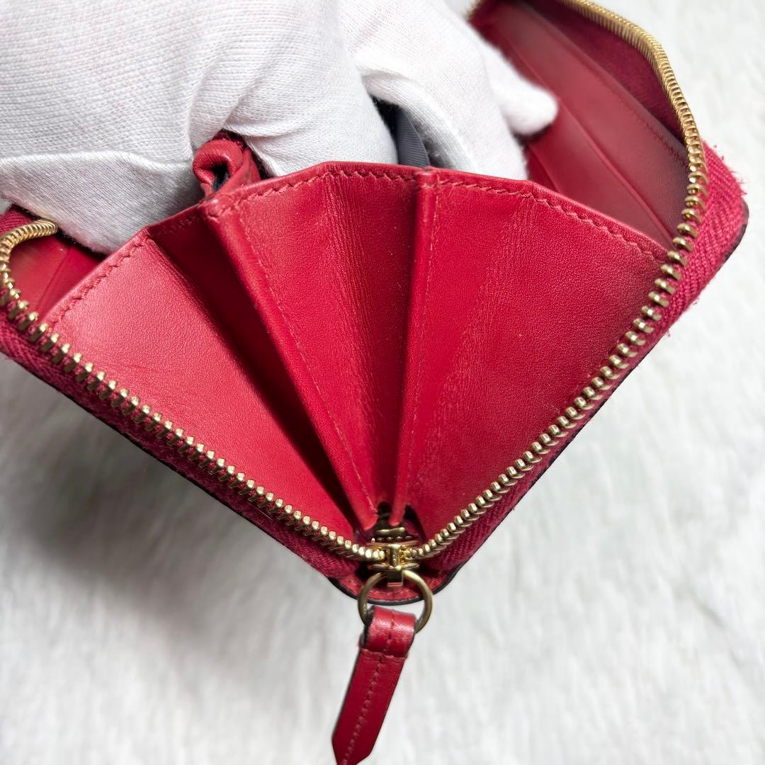 ✨極美品✨ グッチ 長財布 ブルームス GG柄 ラウンドファスナー PVC 花柄