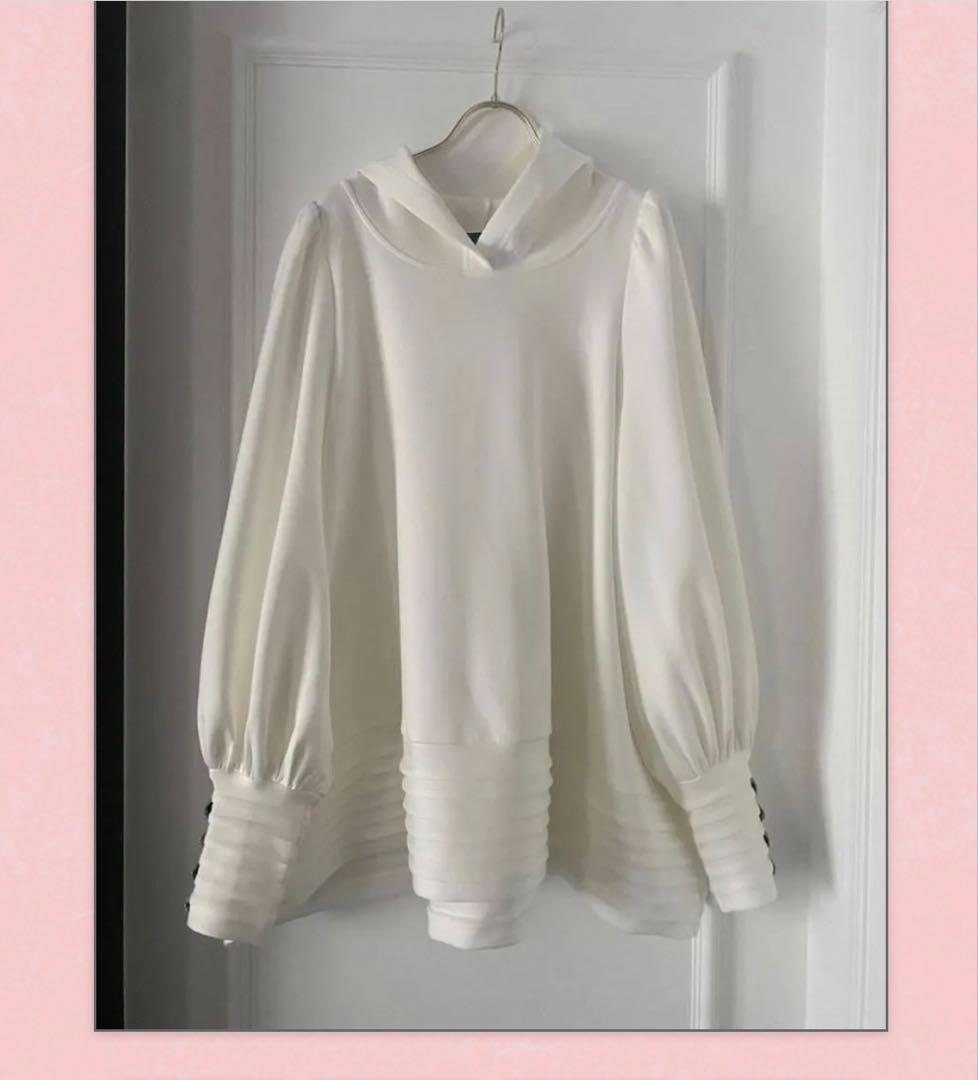 Vaqutaux フライトジャージフードカットソー