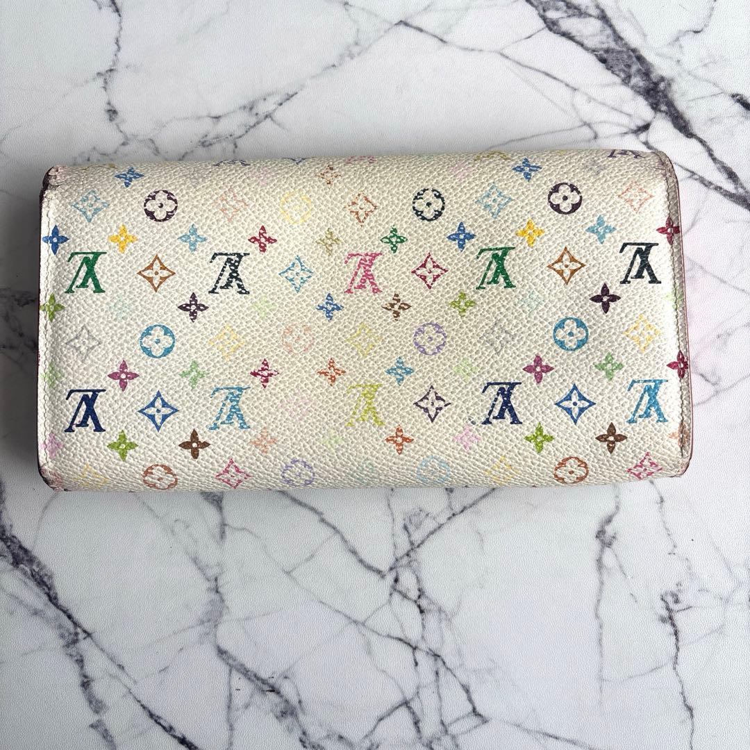 ルイヴィトン　モノグラム　マルチカラー　ポルトフォイユ サラ　財布　M93744