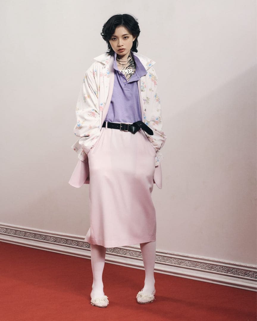 完売【roku 6】ロク remake flower print blouson