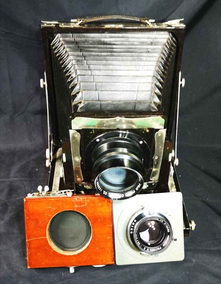 昭和レトロ＆レア品 古い蛇腹カメラ「ジャンク」