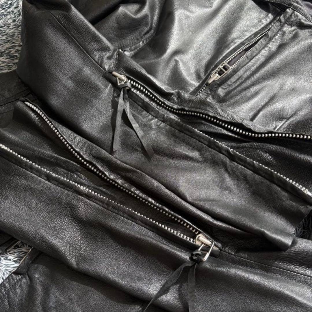 ジャケット・アウター ekam leather gimmick jacket