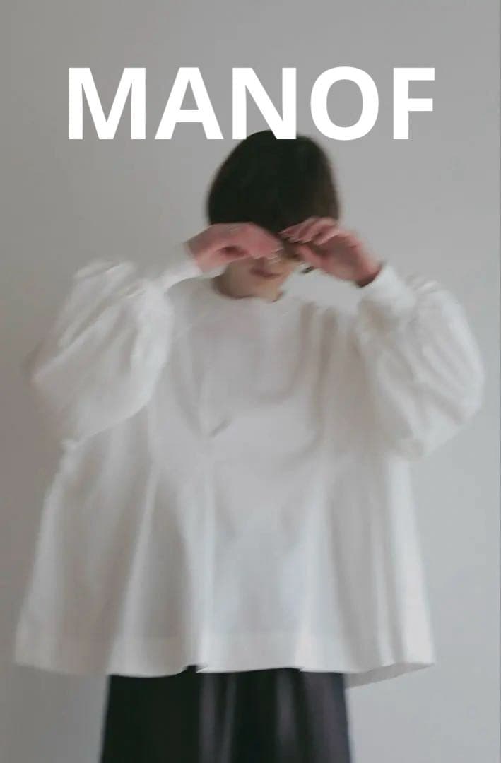 MANOF（マノフ） WAIST TUCK VOLUME SLEEVE TOPS