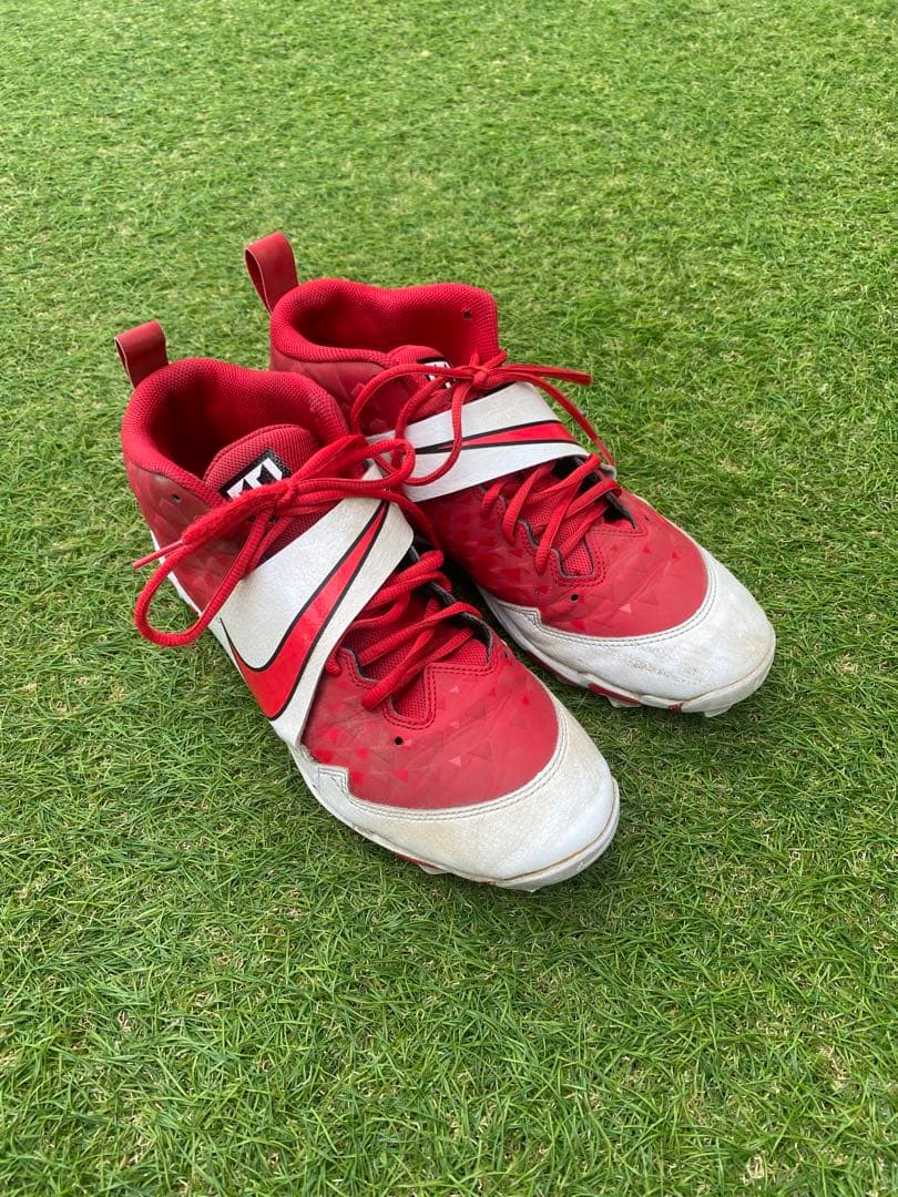 ナイキ/NIKE 野球 スパイク シューズ メンズ レッド ホワイト