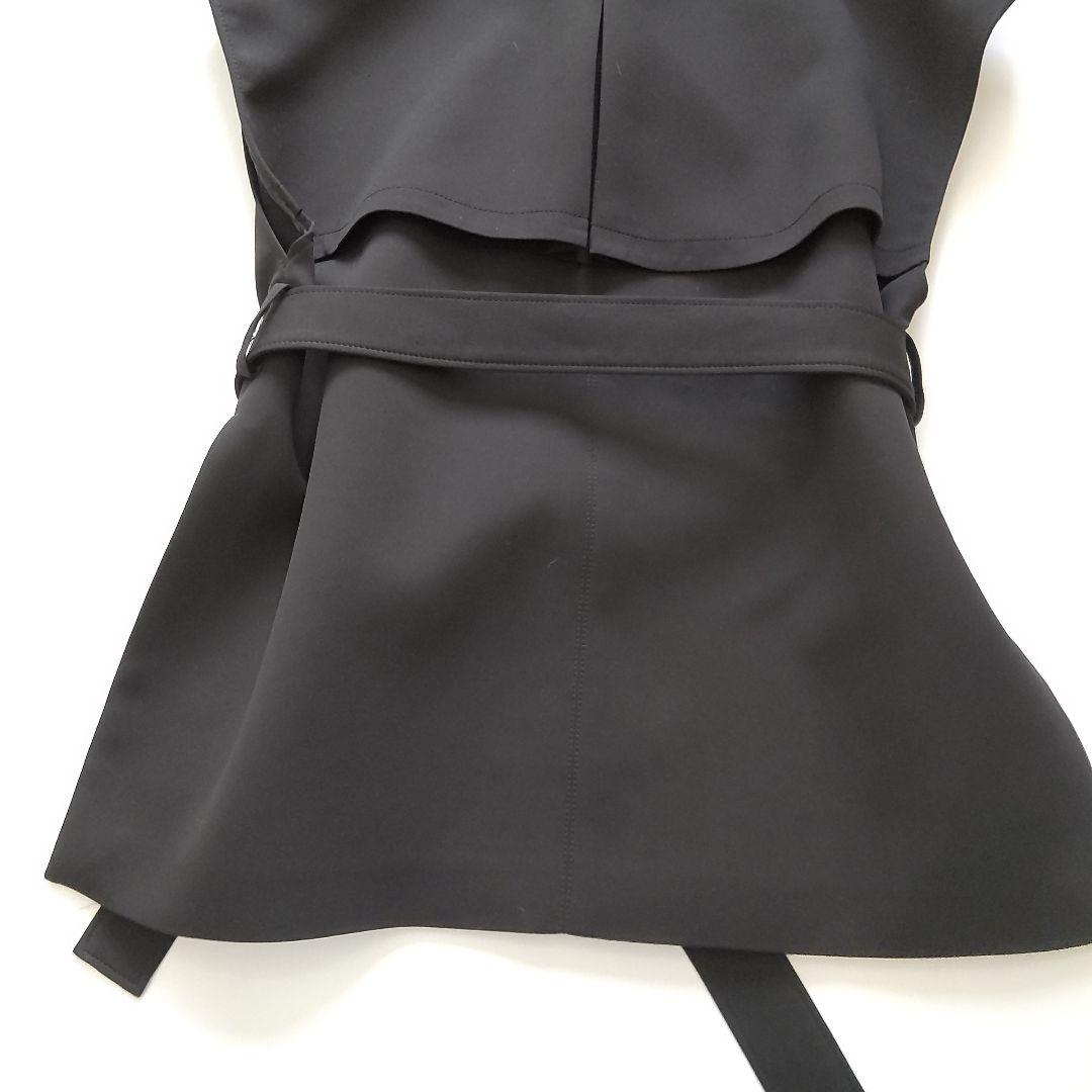 美品 23SS ルフィル マトラッセ トリプルクロスジレ ベルト付き ブラック