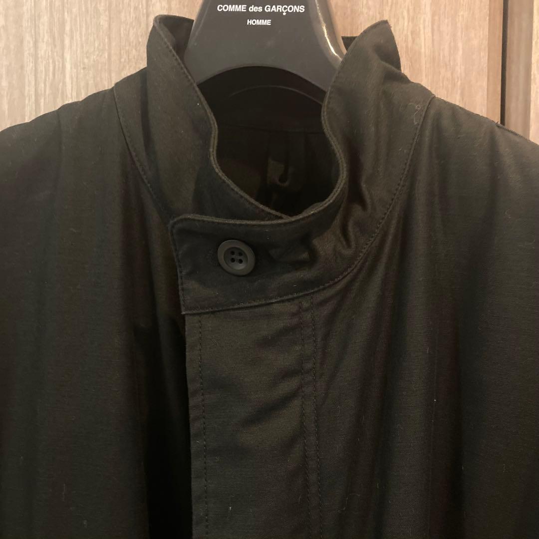 希少L 23AW コムデギャルソンオム 製品染め M-65 モッズコート 黒