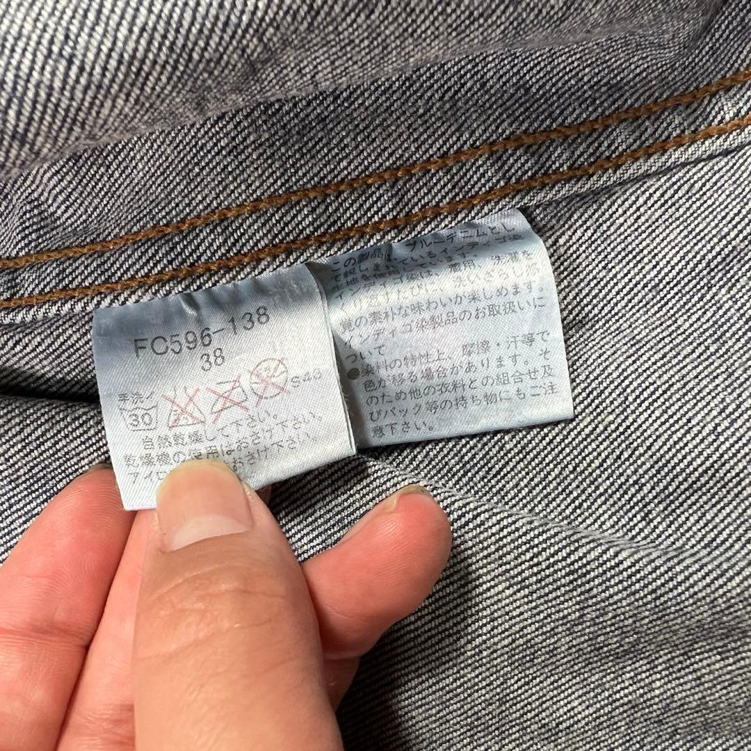 バーバリーロンドン デニムジャケット Gジャン ノバチェック メタルボタン