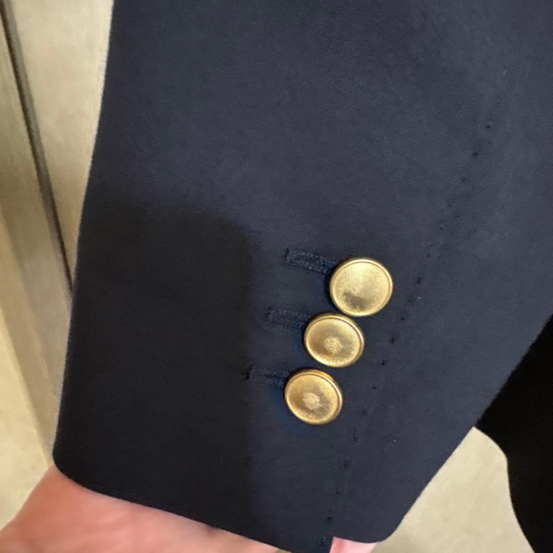 ecomamaスピックアンドスパンプレーンウィーブダブルブレストジャケット